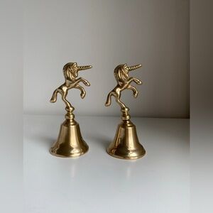 Vintage - Set of 2 Brass Unicorns